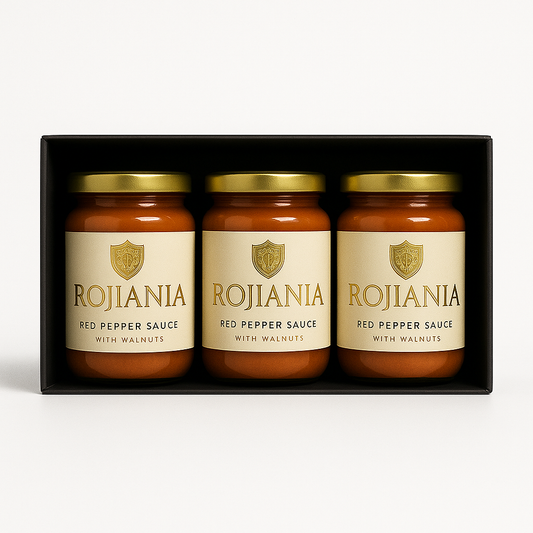 Rojiania Classic Bundle – 3 Jars of Red Pepper Sauce with Walnuts (200g each)